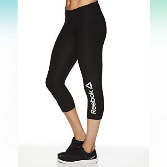 REEBOK Capri Compression Athletic Leggings - Picture 7 of 8